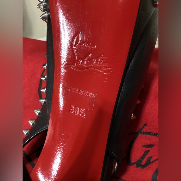 Authentic Christian Louboutin black heels size 38 1/5 - Picture 9 of 13